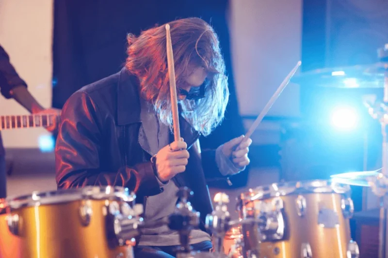 Drum Recording Setup In Professional Studio